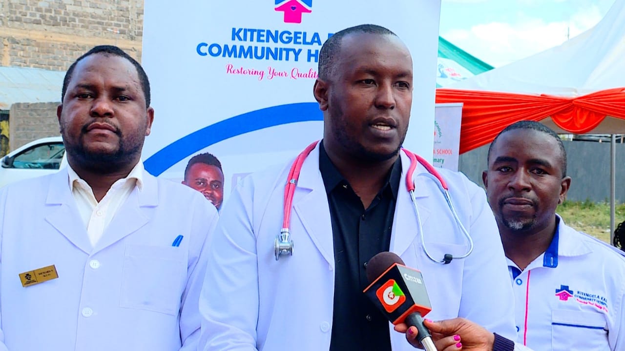 Doctors and nurses at Kitengela East